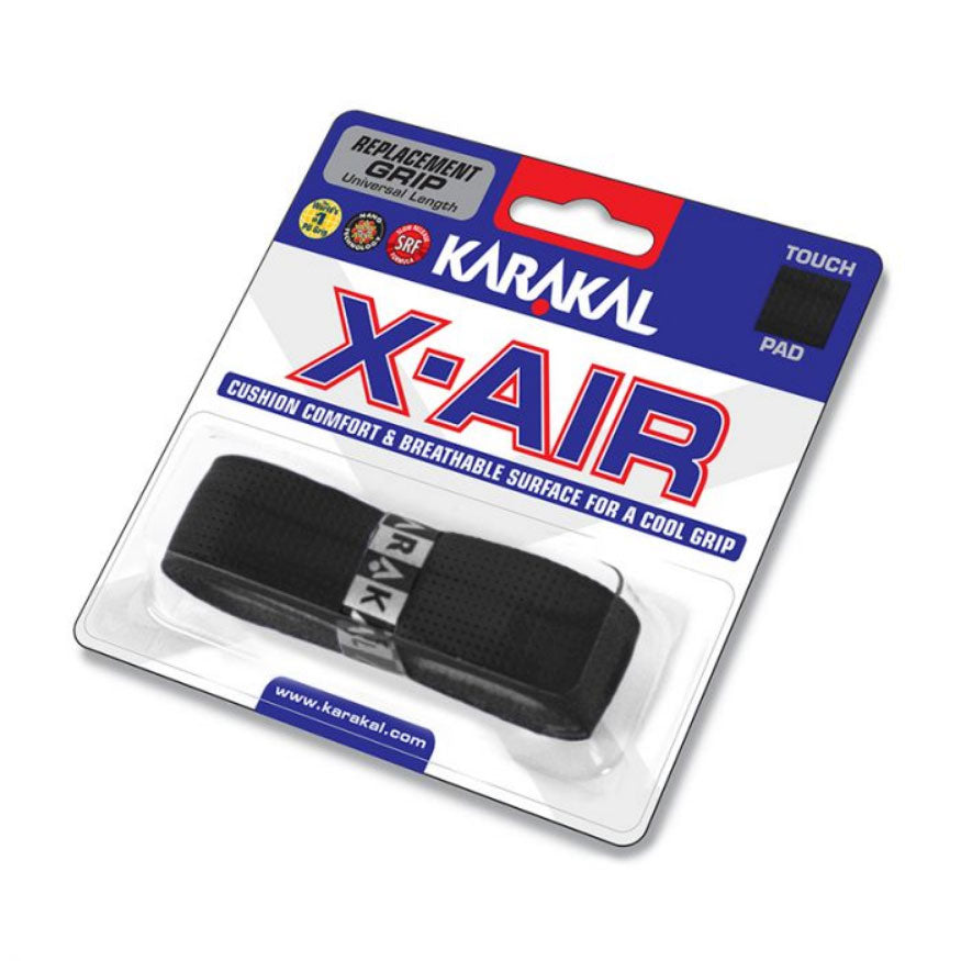 Karakal X-Air Replacement Grips (Single) Black Single Replacement Grips Karakal