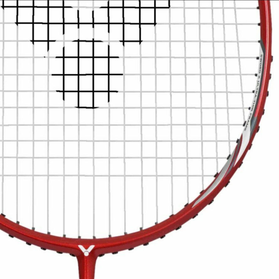 Victor AuraSpeed Light Fighter 40 D Badminton Racket Unstrung - Red