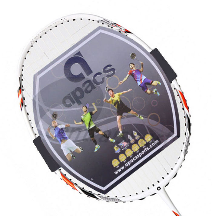 Apacs Assailant Pro Badminton Racket - White/Red 4UG2 Badminton Rackets Apacs