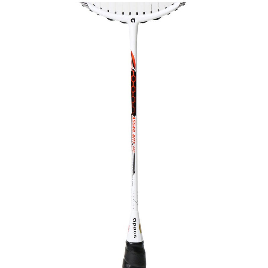 Apacs Assailant Pro Badminton Racket - White/Red Badminton Rackets Apacs