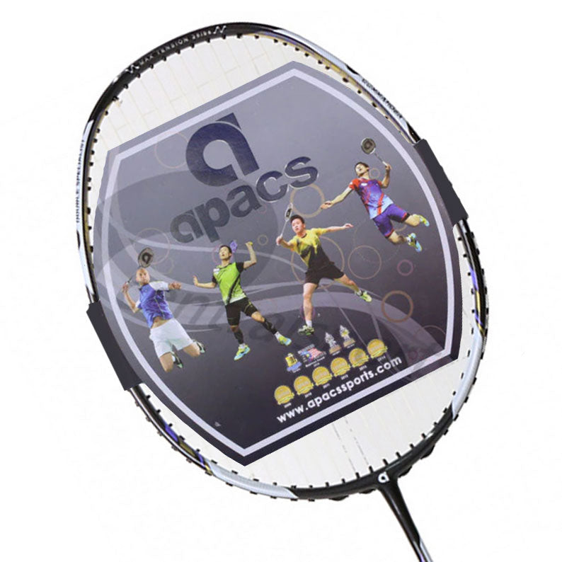 Apacs Pro Commander Badminton Racket (Unstrung) - Black/Silver Black Silver 4UG4 Badminton Rackets Apacs