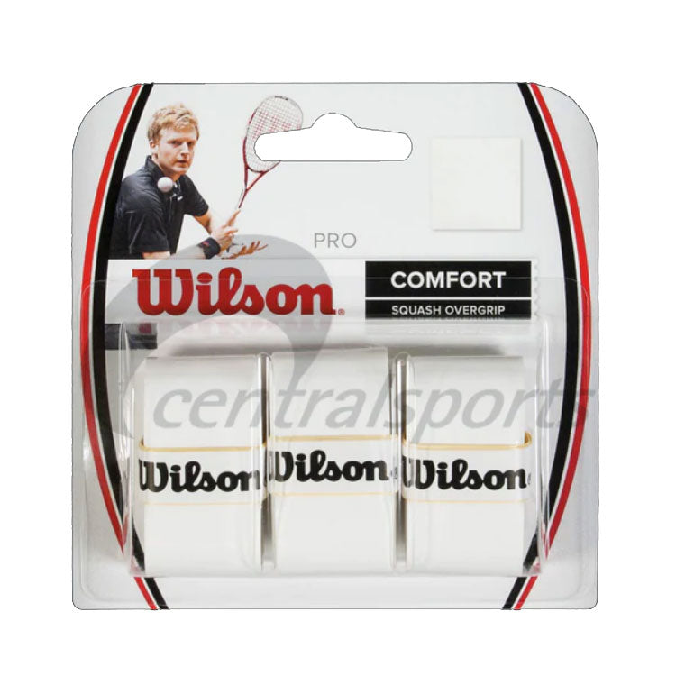 Wilson Comfort Pro Overgrip (3 Pieces) White 3 Pieces Overgrips Wilson