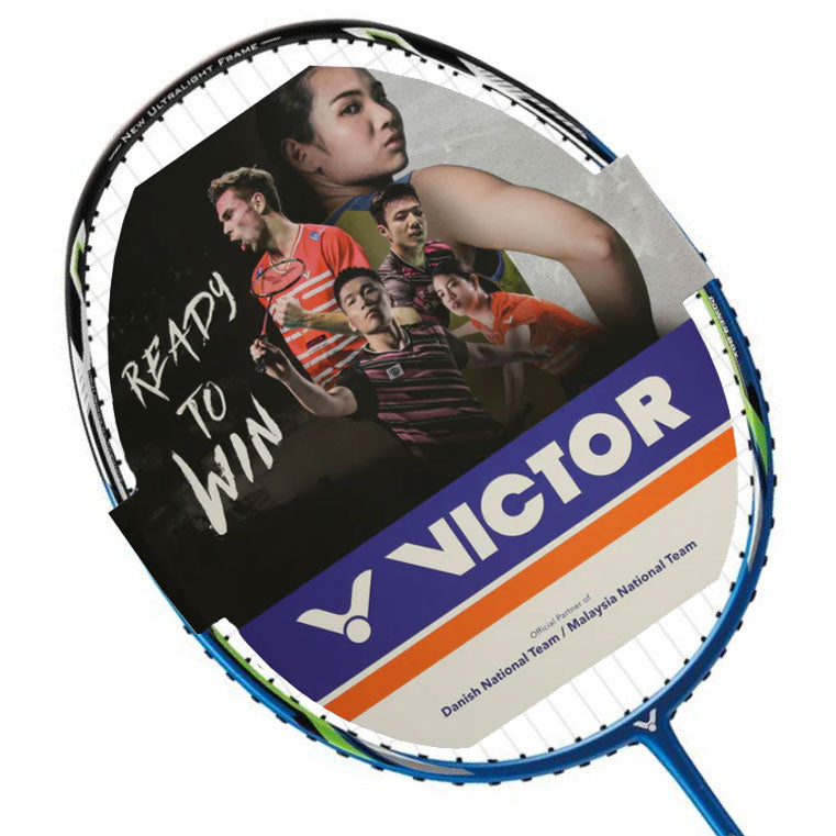 Victor Thruster Light Fighter 30 F Badminton Racket Unstrung - Blue Blue 6UG5 Badminton Rackets Victor
