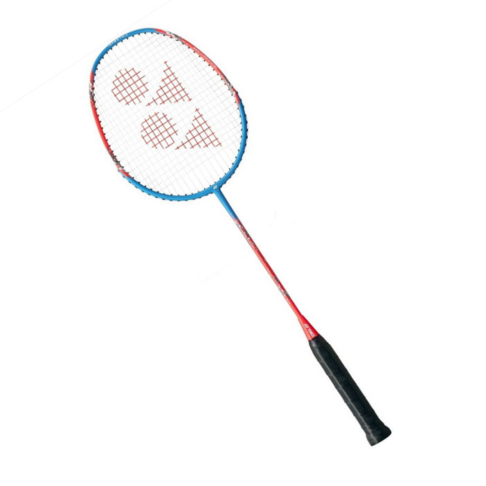Yonex Nanoflare E13 Badminton Racket, Blue/Red, back view