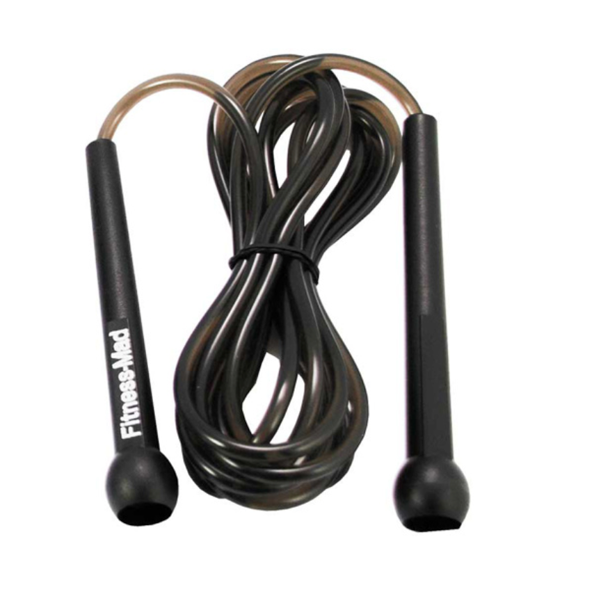 FM Speed Rope 10 FT (FSKIP10 Black) (Over 5'11) Skipping Rope Fitness Mad