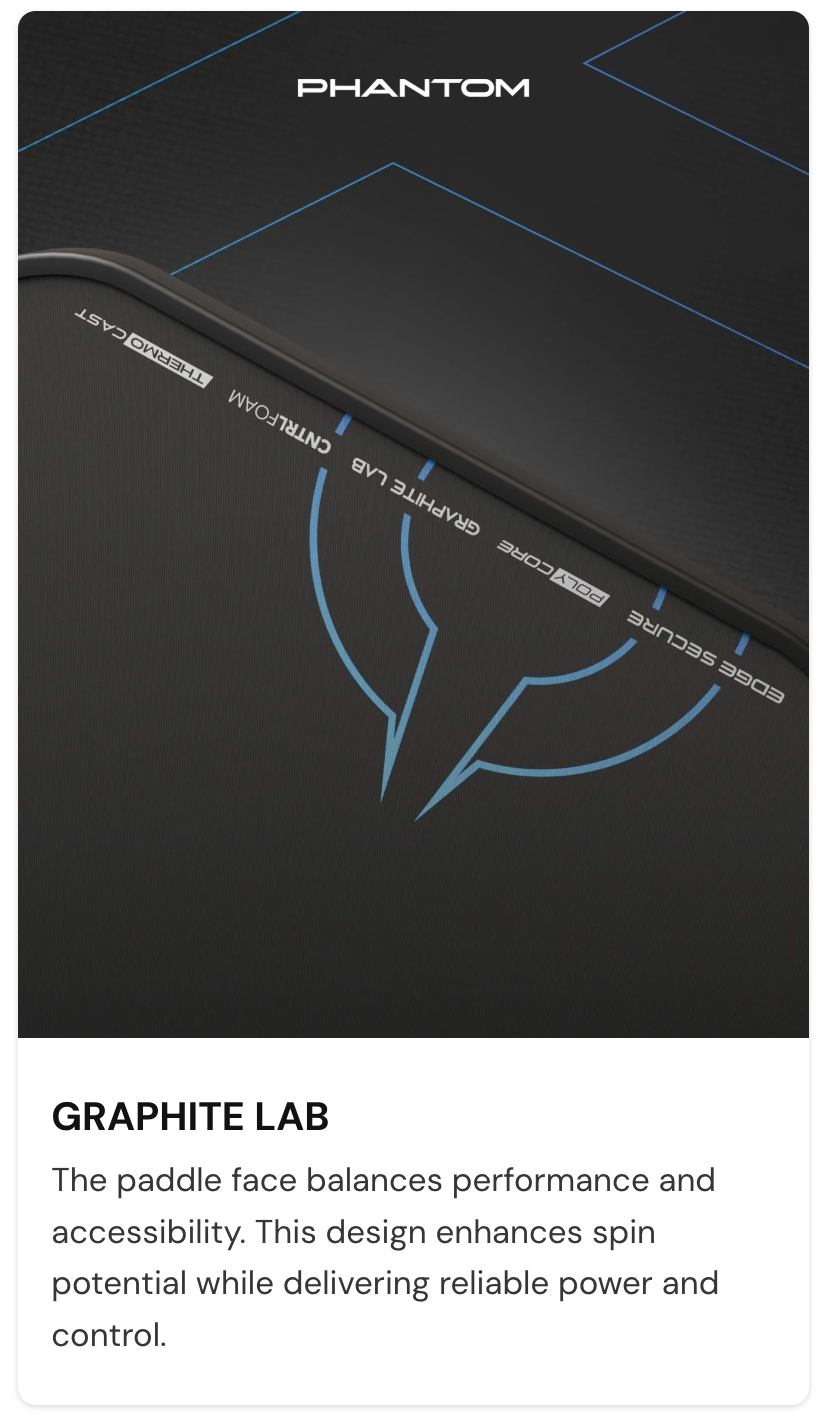 Hundred Phantom 60 Extend Pickleball Paddle HPRX-4M168-16-X Pickleball Paddle Hundred