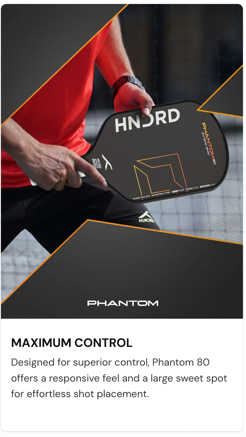 Hundred Phantom 80 Wide Pickleball Paddle HPRX-4M167-16-W