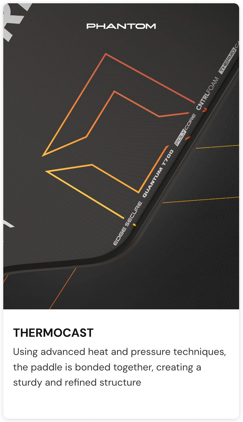 Hundred Phantom 80 Wide Pickleball Paddle HPRX-4M167-16-W