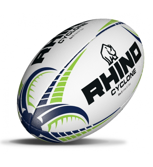 Rhino Cyclone Rugby Training Ball White Rugby Training Ball Rhino