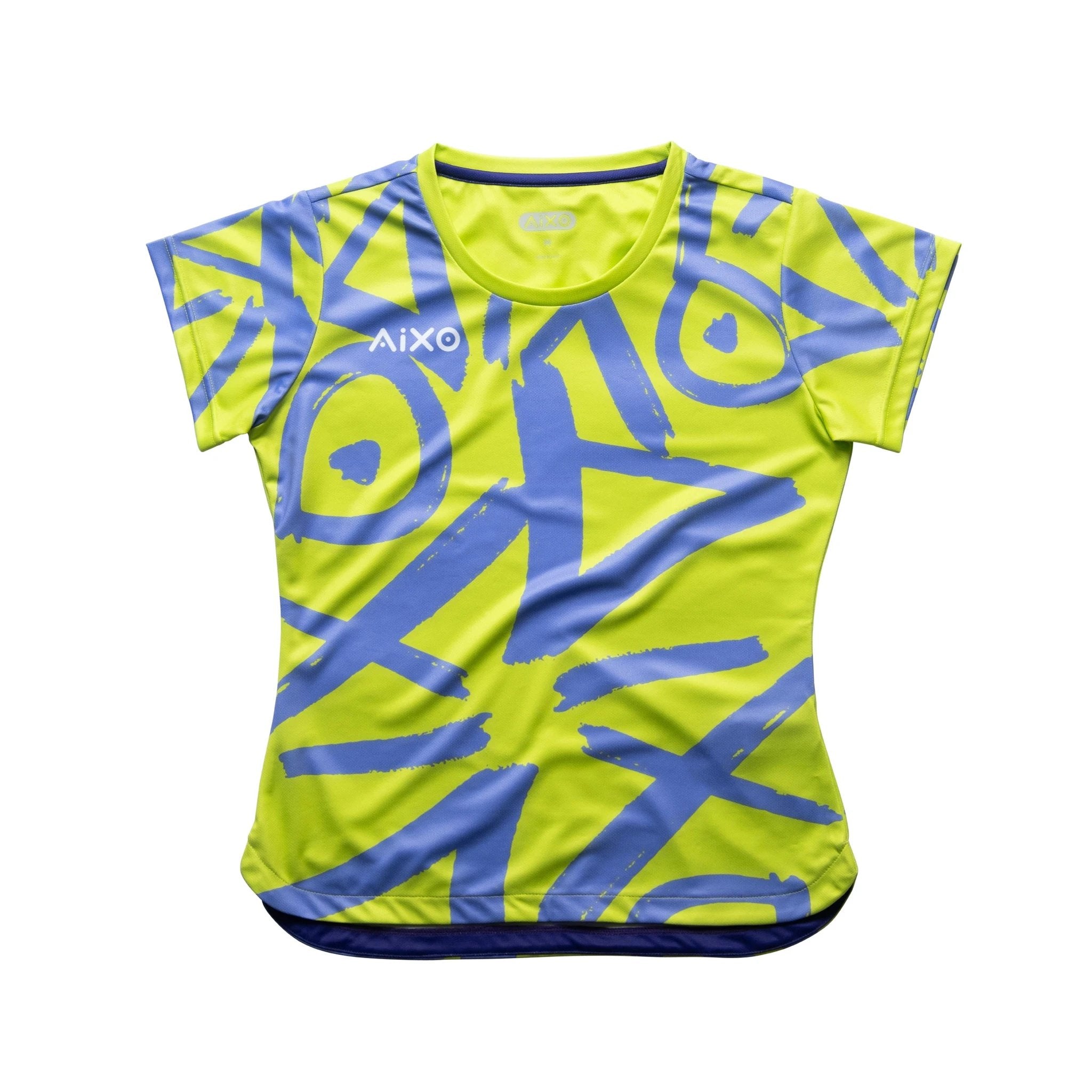 Aixo Tagged Womens T Shirt Teal LIME T Shirt Aixo