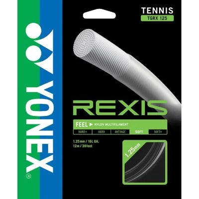 Yonex Rexis 125 - 12m Tennis String Set BLACK 1.25mm 12M Set Clearance Yonex
