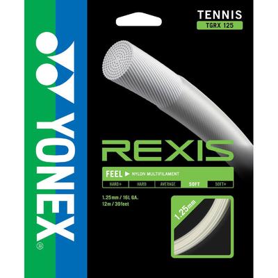Yonex Rexis 125, 12m Tennis String Set, Off White, back view