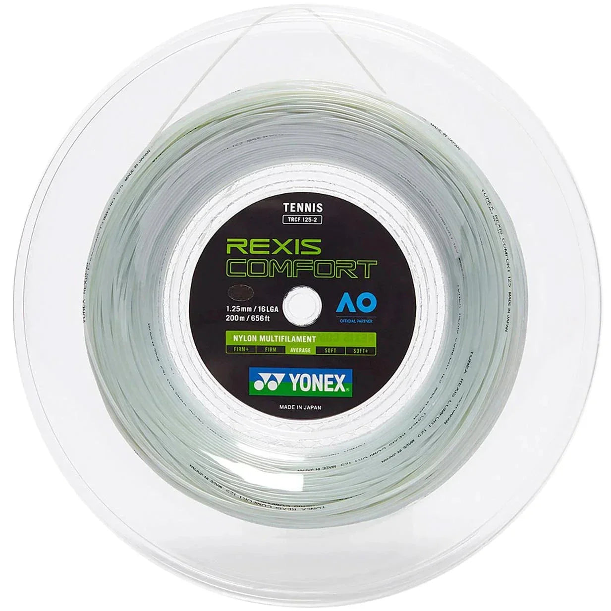 Yonex Rexis Comfort 1.25mm 200m Reel Tennis String String (Reel) Yonex