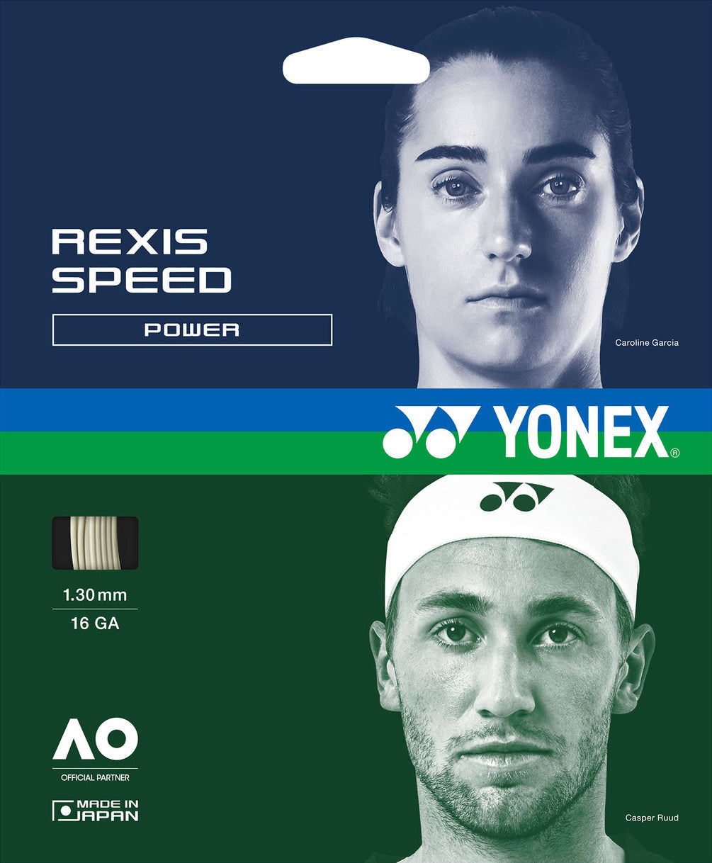 Yonex Rexis Speed 1.30mm 12m Tennis String Pack WHITE 12m Set String (Packs) Yonex