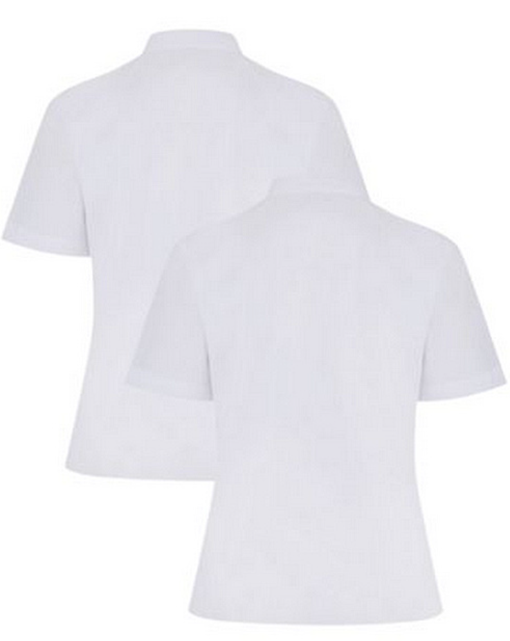 Trutex Girls' 2 Pack Short Sleeve Non-Iron School Blouse