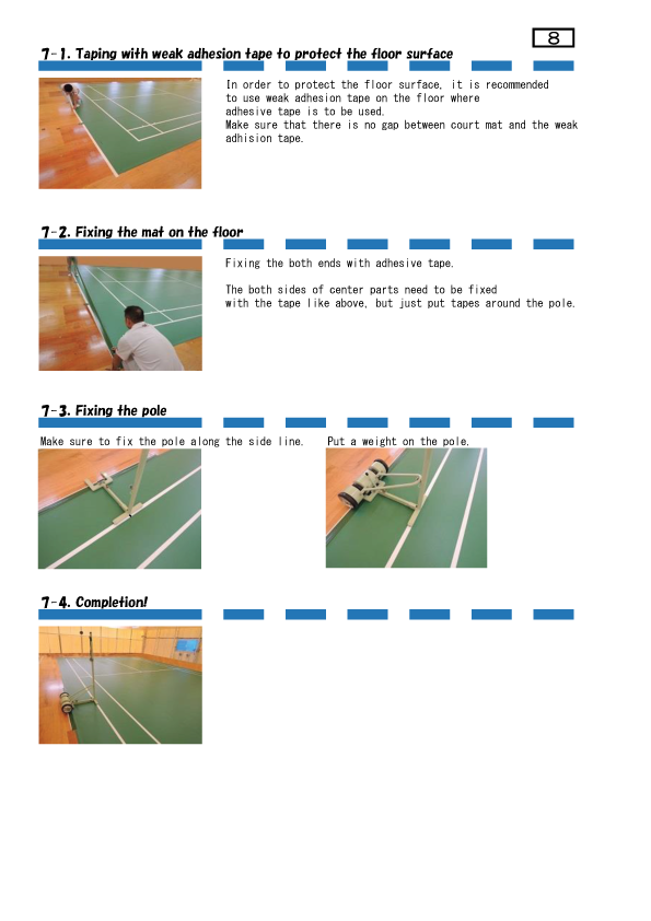 Yonex AC367 Badminton Court Mat Badminton Court Mat Yonex