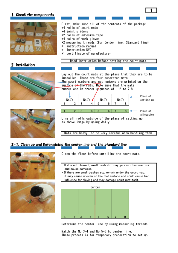 Yonex AC367 Badminton Court Mat Badminton Court Mat Yonex