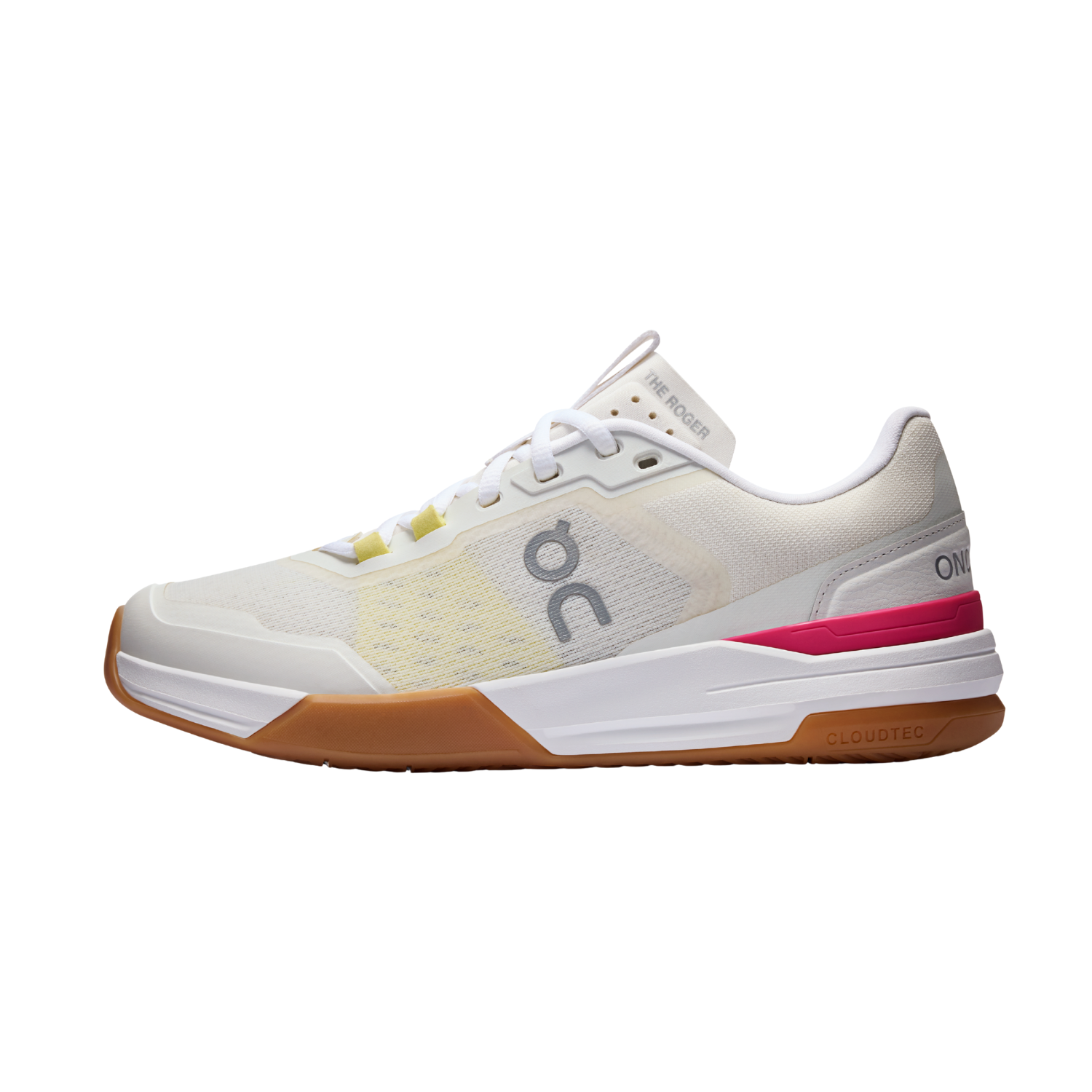 On THE ROGER Advantage Pro Tennis Shoes Women - Ivory/Pink Tennis Shoes On Running
