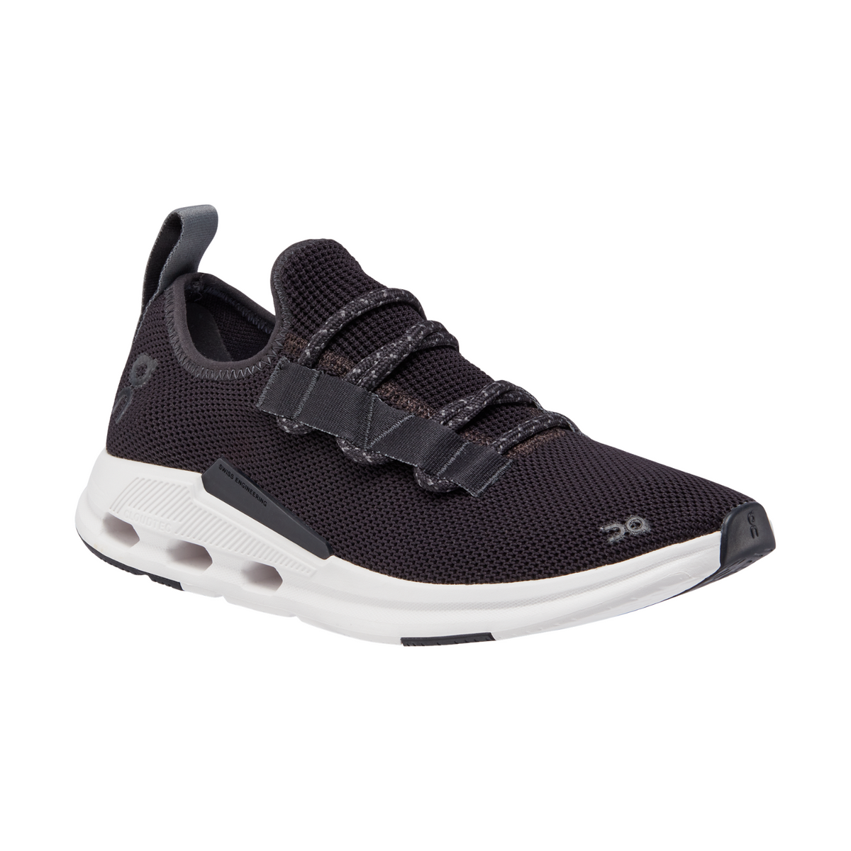 On Cloudeasy Running Shoes Women, Black/Rock, side view