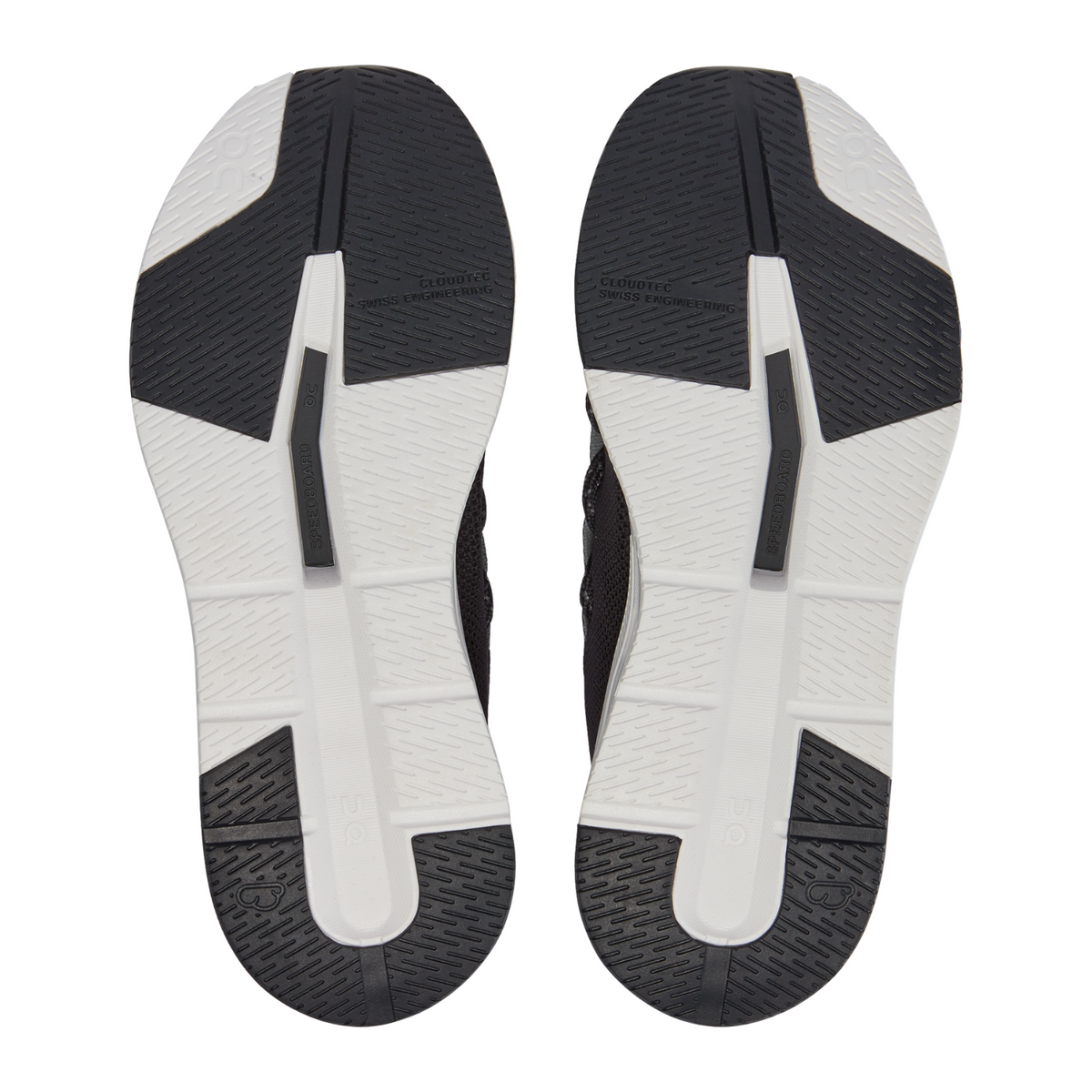 On Cloudeasy Running Shoes Women, Black/Rock, close-up detail