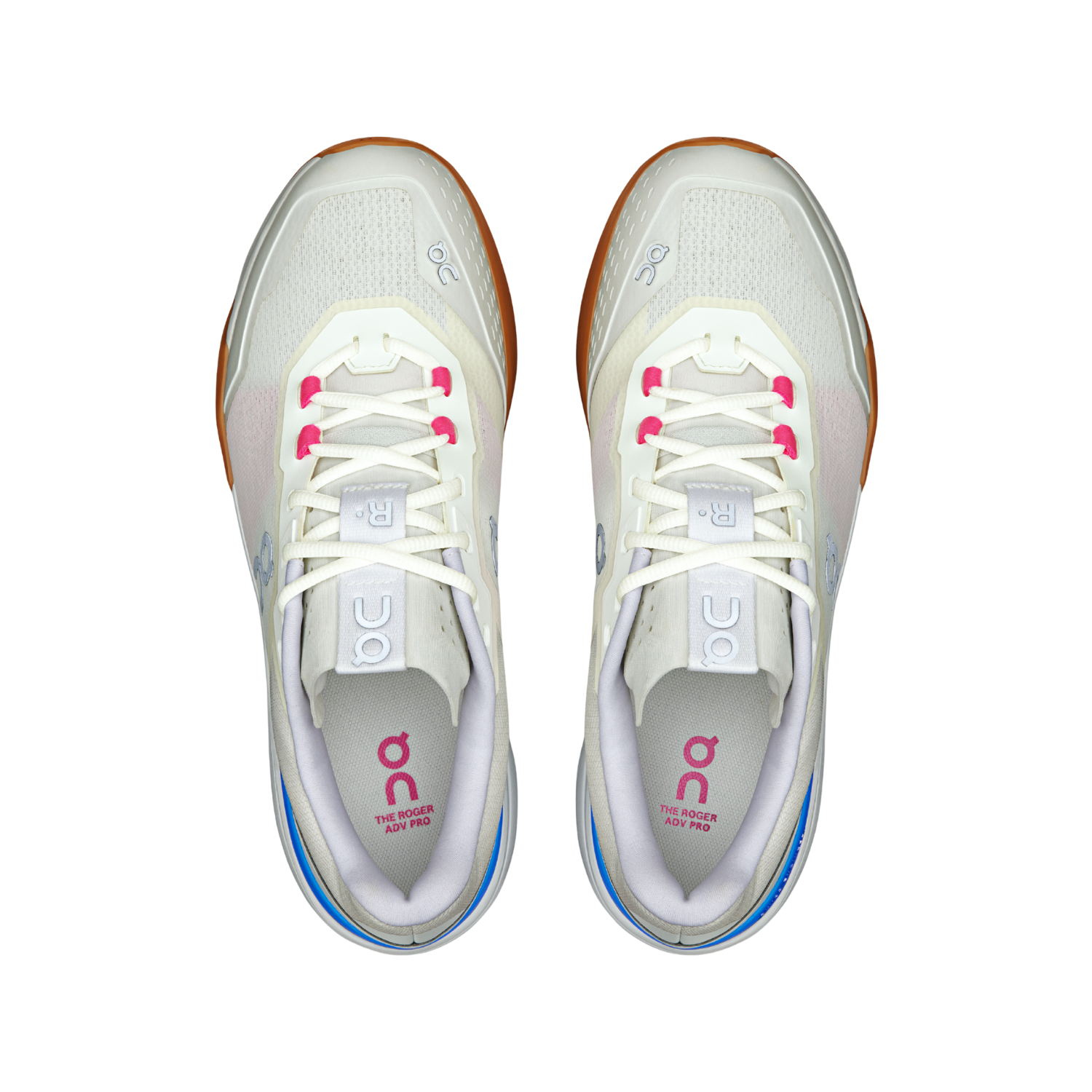 On THE ROGER Advantage Pro Tennis Shoes Men - Ivory/Malibu Tennis Shoes On Running