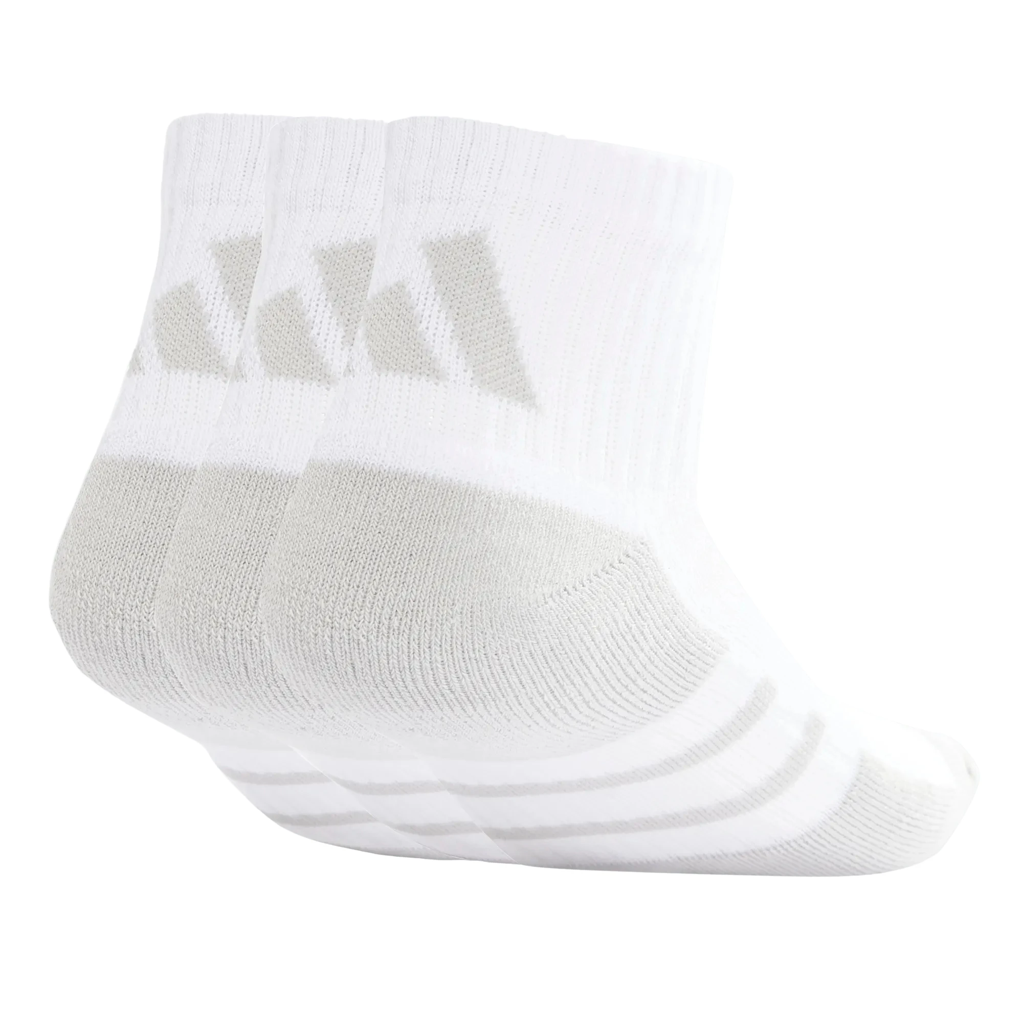 Adidas Essentials CLIMACOOL Quarter Socks 3 Pairs - White/Grey Clothing Adidas