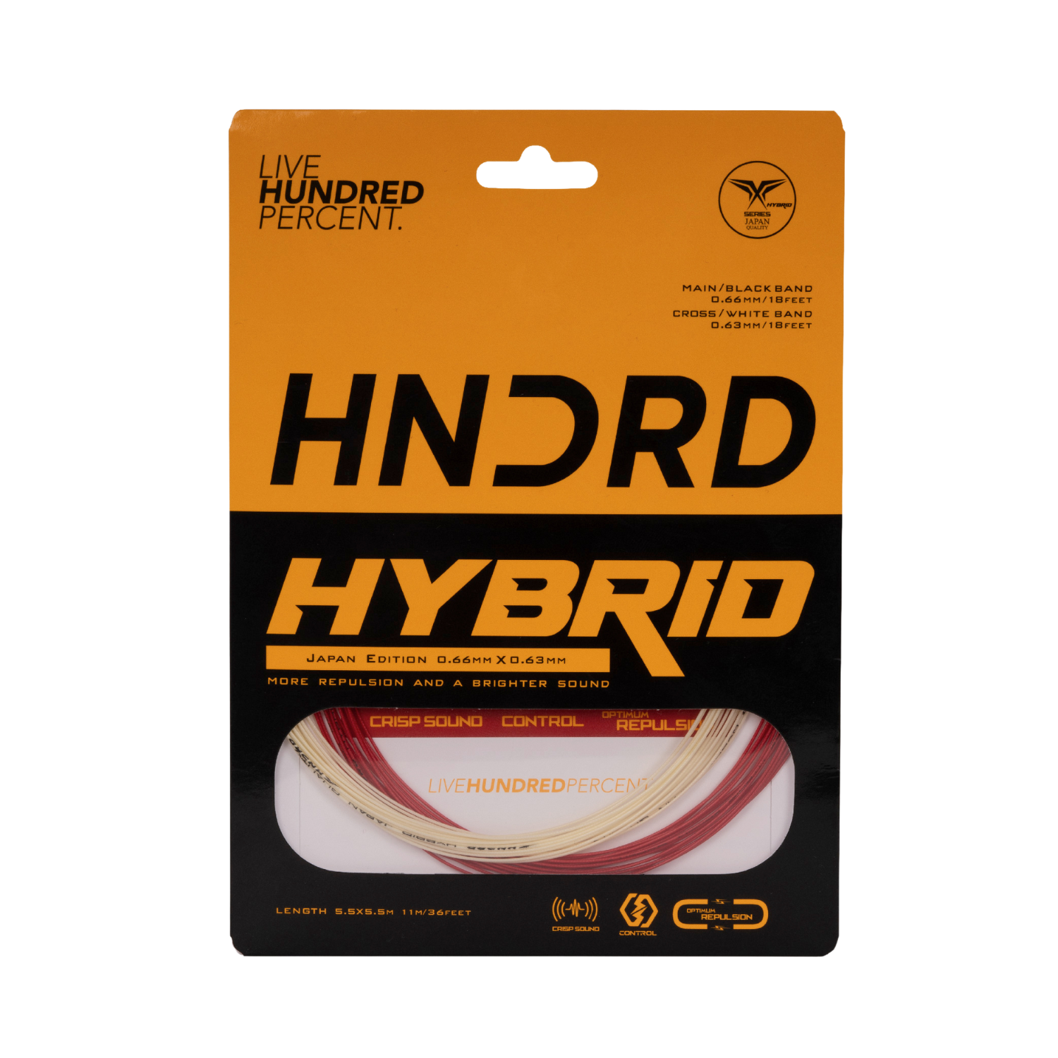 Hundred Hybrid Badminton String HBAA-2M039-1 String (Packs) Hundred