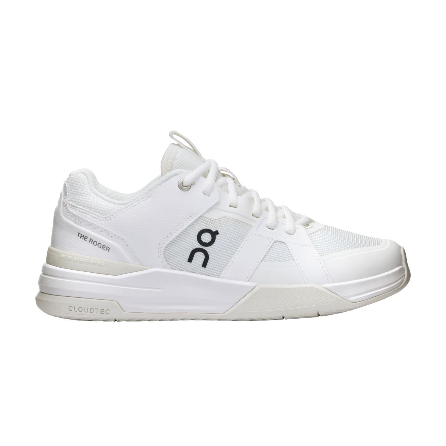 On THE ROGER Clubhouse Pro Tennis Shoes Men - White/Ice White Ice Tennis Shoes On Running