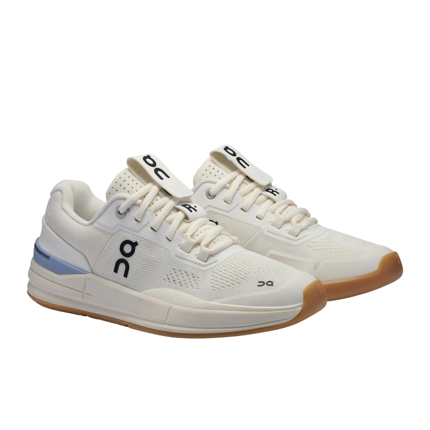 On THE ROGER Pro Tennis Shoes Women - Ivory/Chambray Tennis Shoes On Running