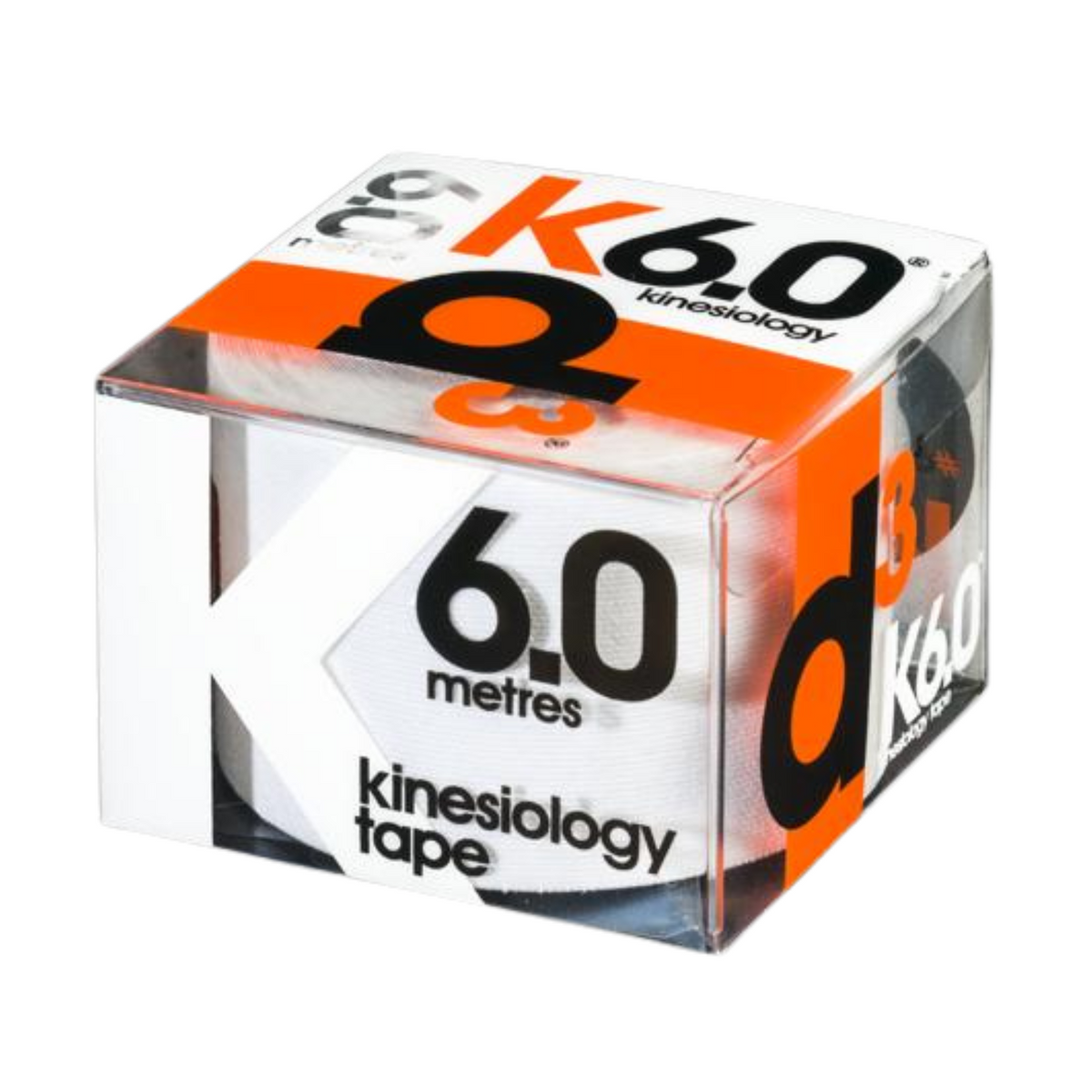 D3 K6.0 Kinesiology Tape (White), side view