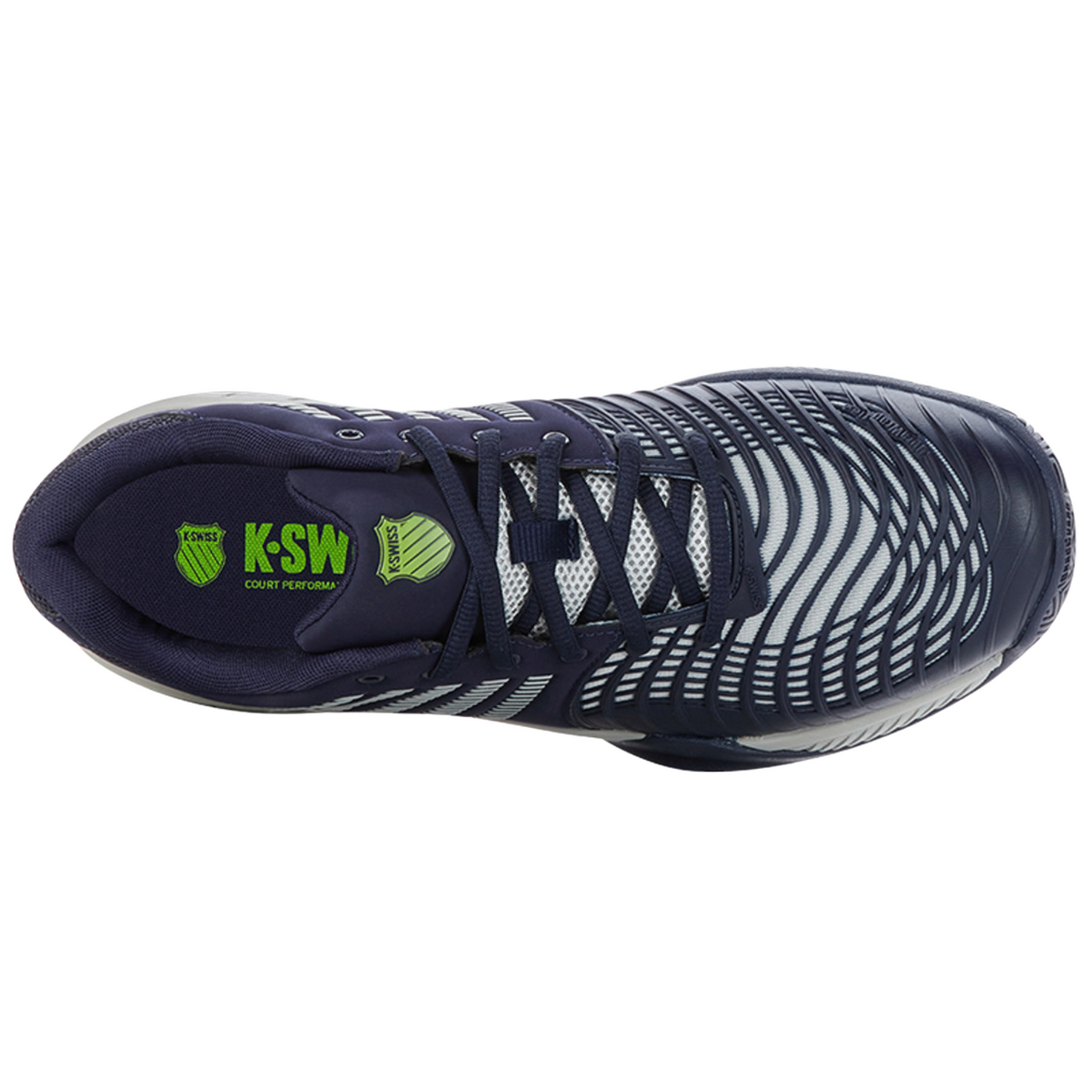 K-Swiss Express Light 3 Tennis Shoes Men, Peacoat/Grey Violet/Lime Green, alternative view