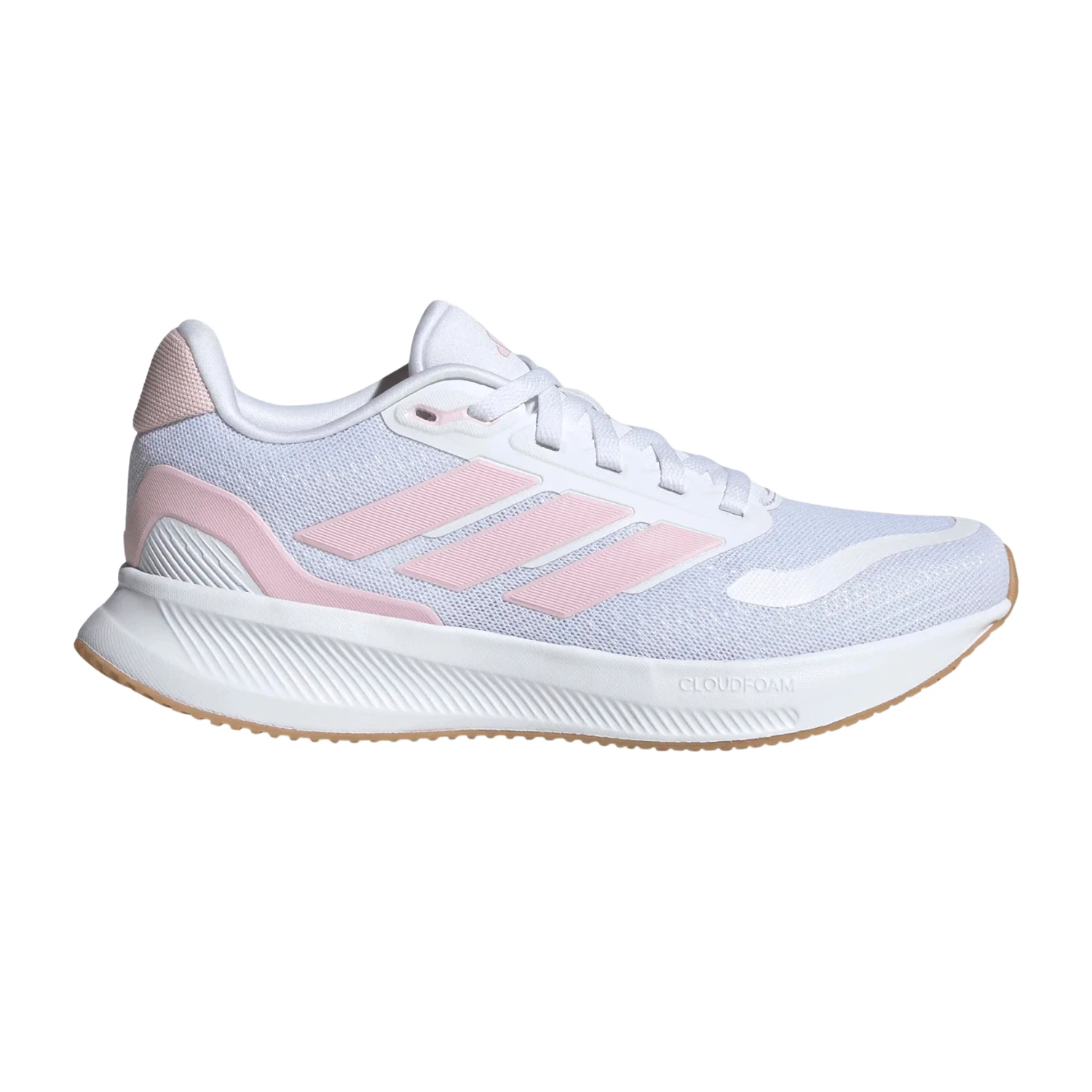 Adidas Runfalcon 5 Running Shoes Junior - White/Pink Running Shoes Adidas