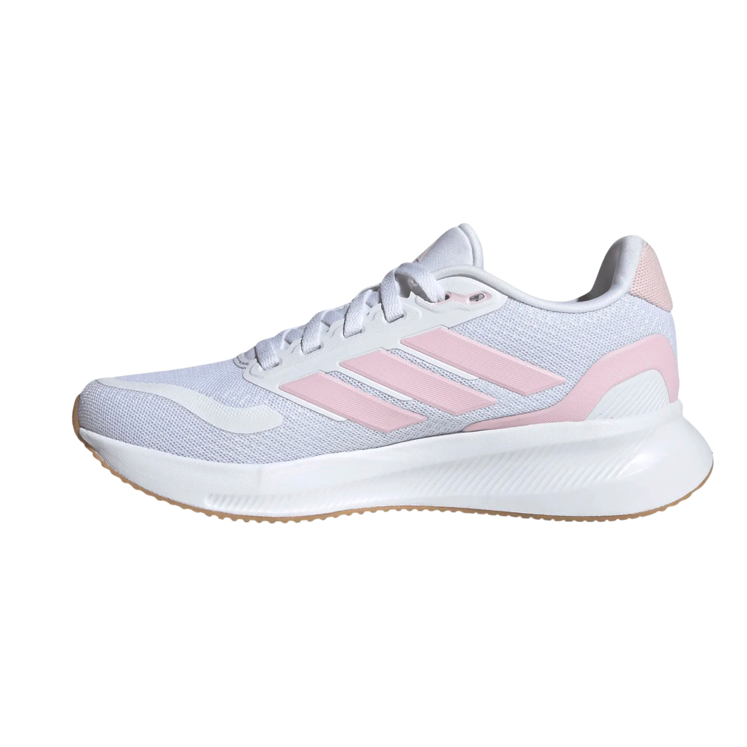Adidas Runfalcon 5 Running Shoes Junior - White/Pink Running Shoes Adidas