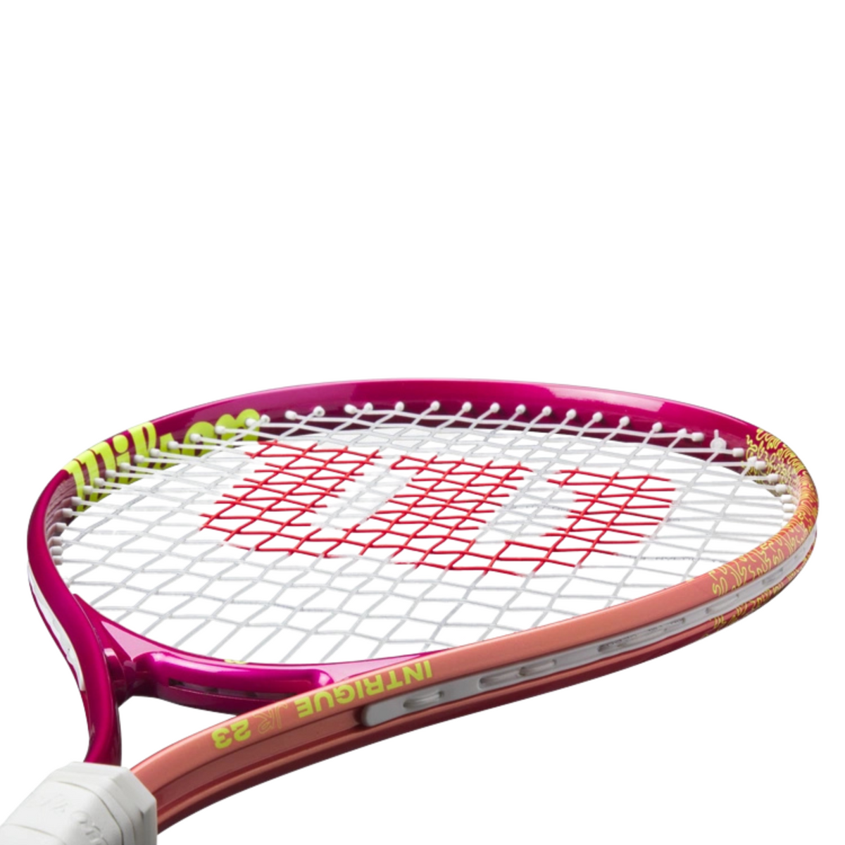 Wilson Intrigue Junior 23 Girls Tennis Racket (185g), Pink, detail view