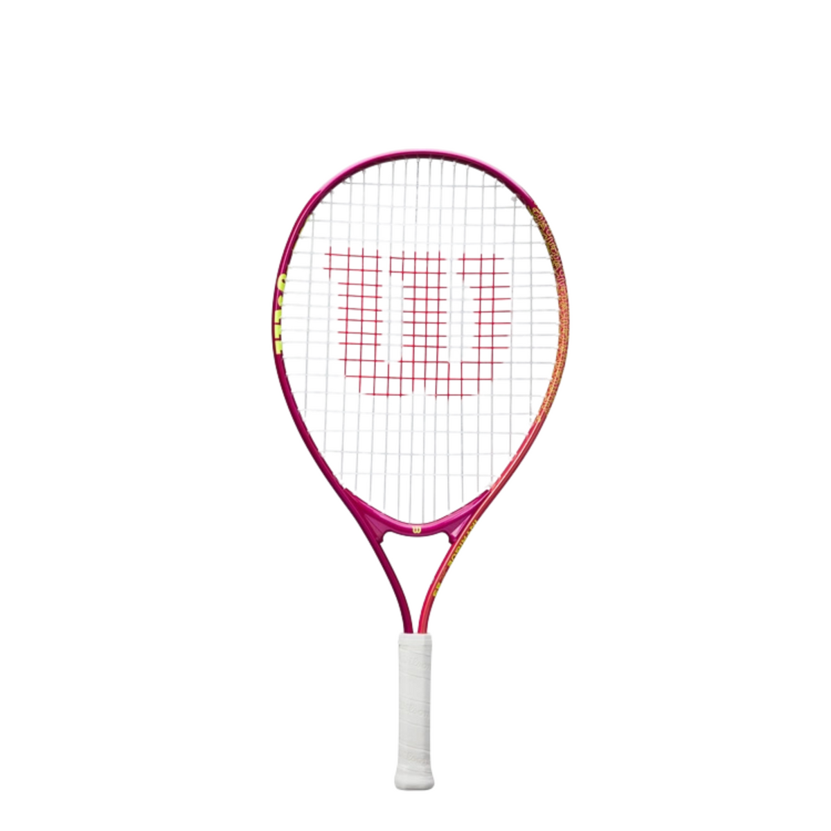 Wilson Intrigue Junior 23 Girls Tennis Racket (185g), Pink, front view