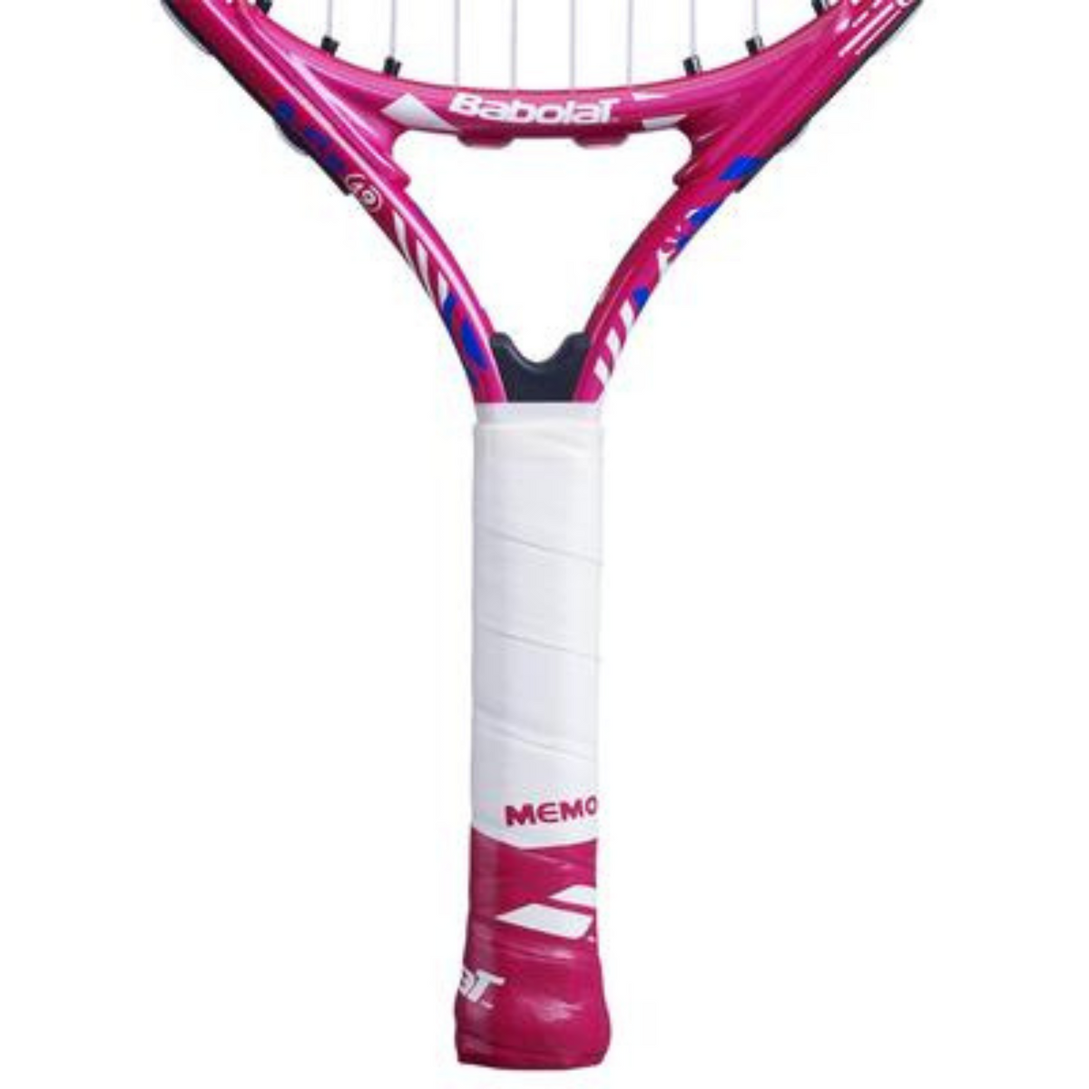 Babolat B Fly 19 Tennis Racket Junior, White/Pink, back view