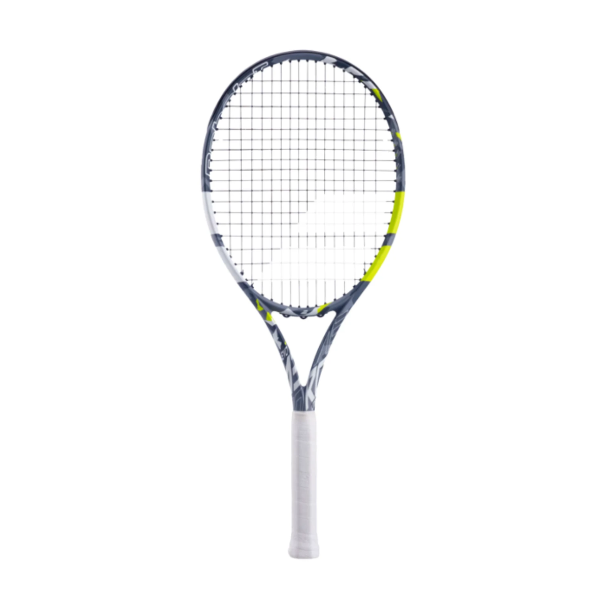 Babolat Evo Aero Lite 102in² (Grey/Yellow/White) Tennis Racket 260g, Strung