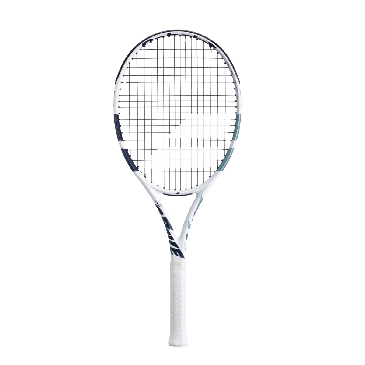 Babolat Evo Drive Lite Gen2 Tennis Racket, Strung, White, front view