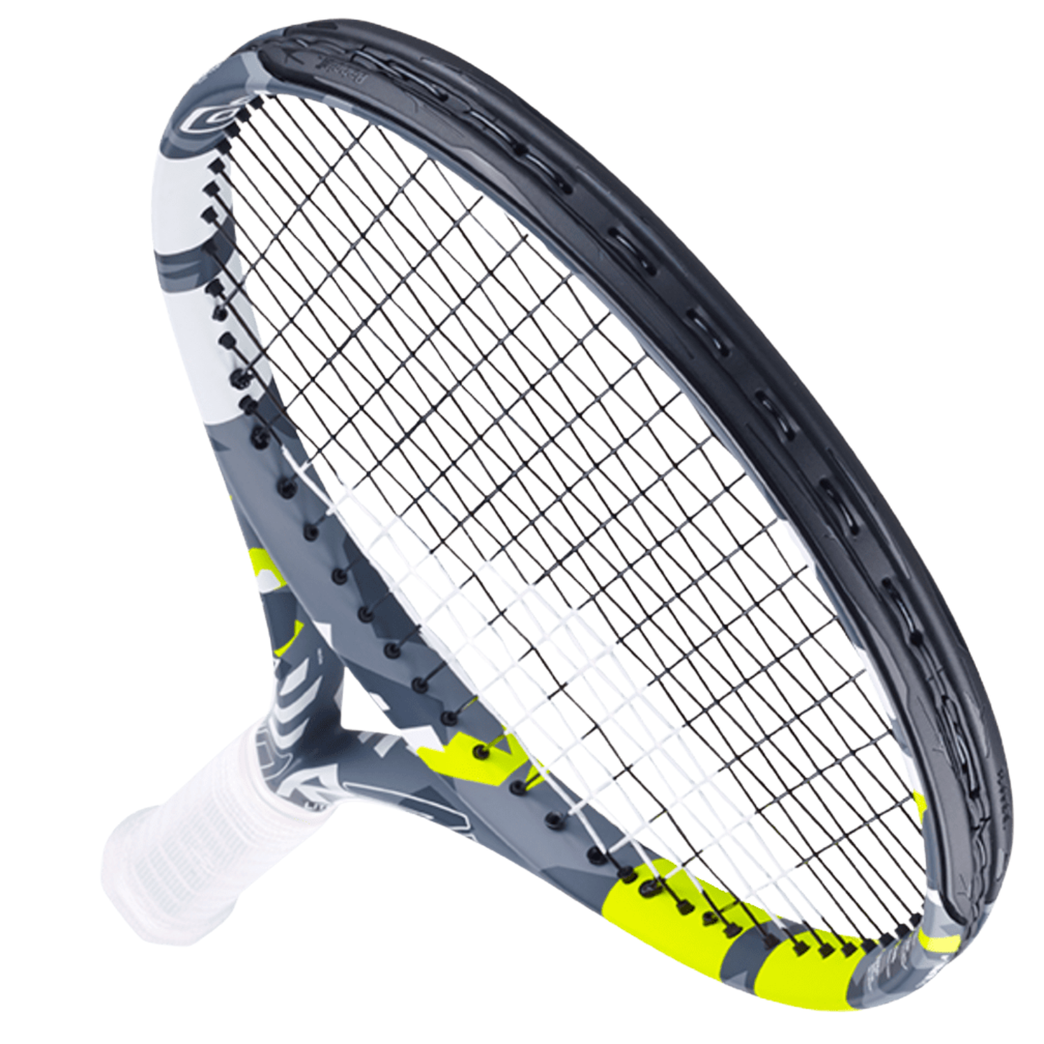 Babolat Evo Aero Lite 102 260g Strung Tennis Racket (Grey/Yellow)