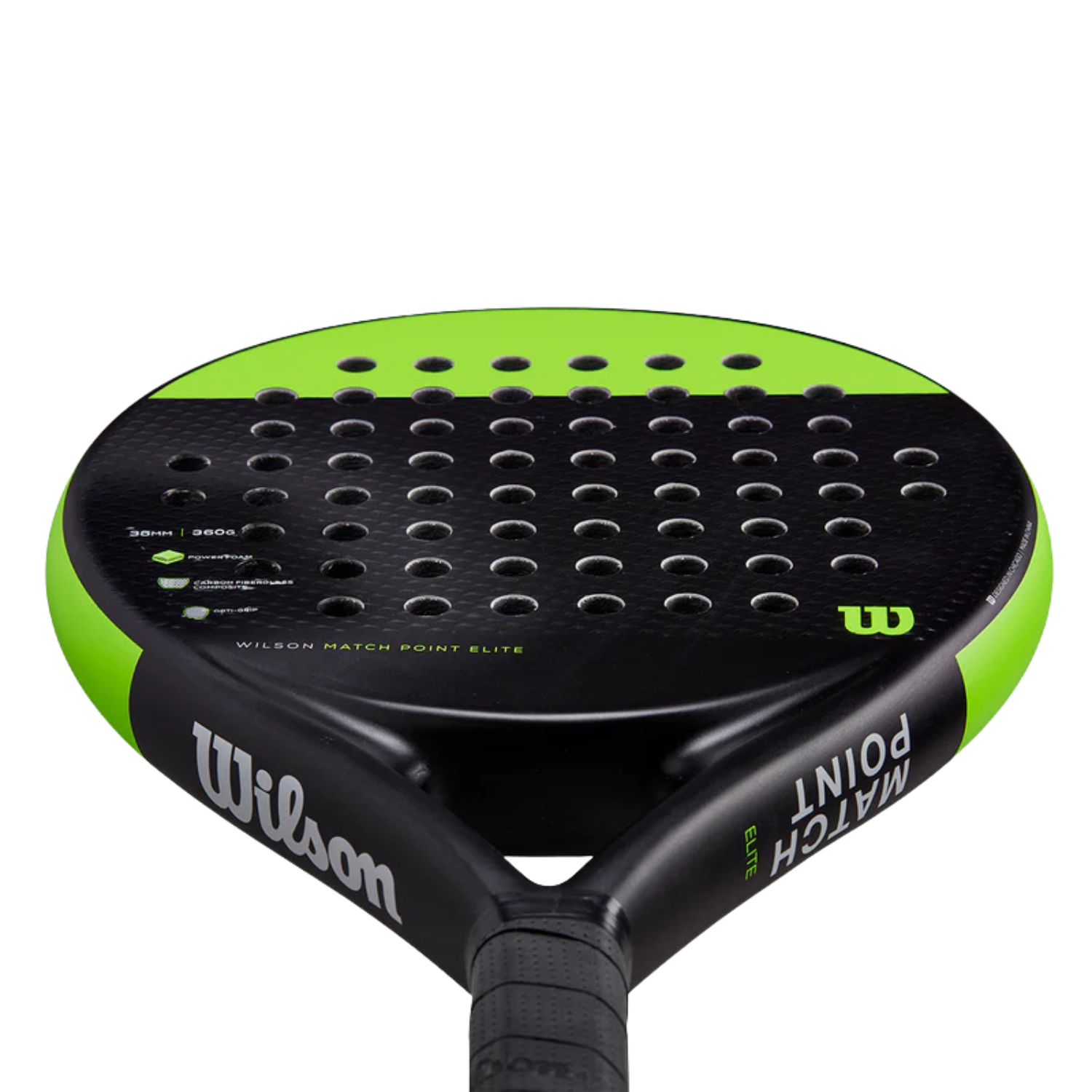 Wilson Match Point Elite Padel Racket - Black/Green Padel Wilson