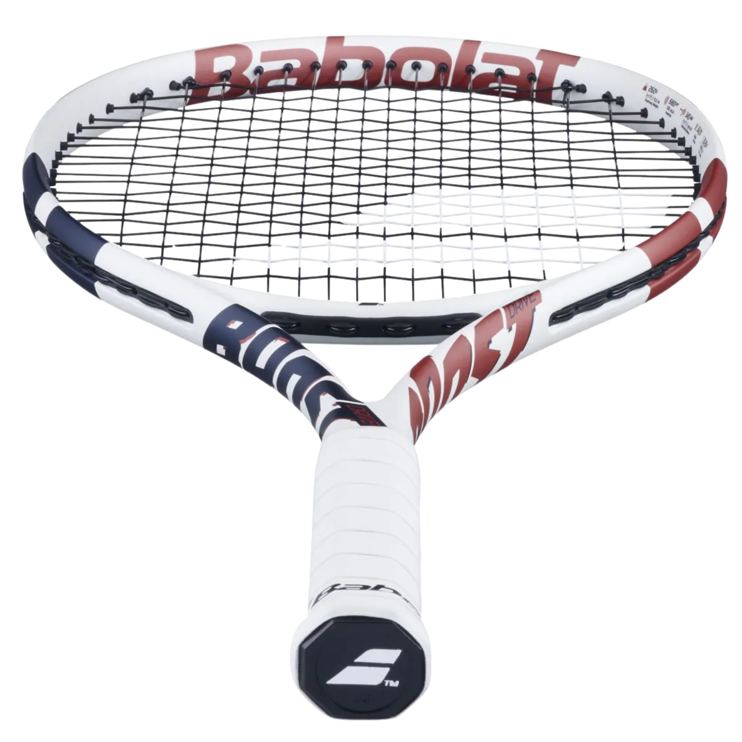 Babolat Boost Drive Tennis Racket - Strung - White Tennis Rackets Babolat