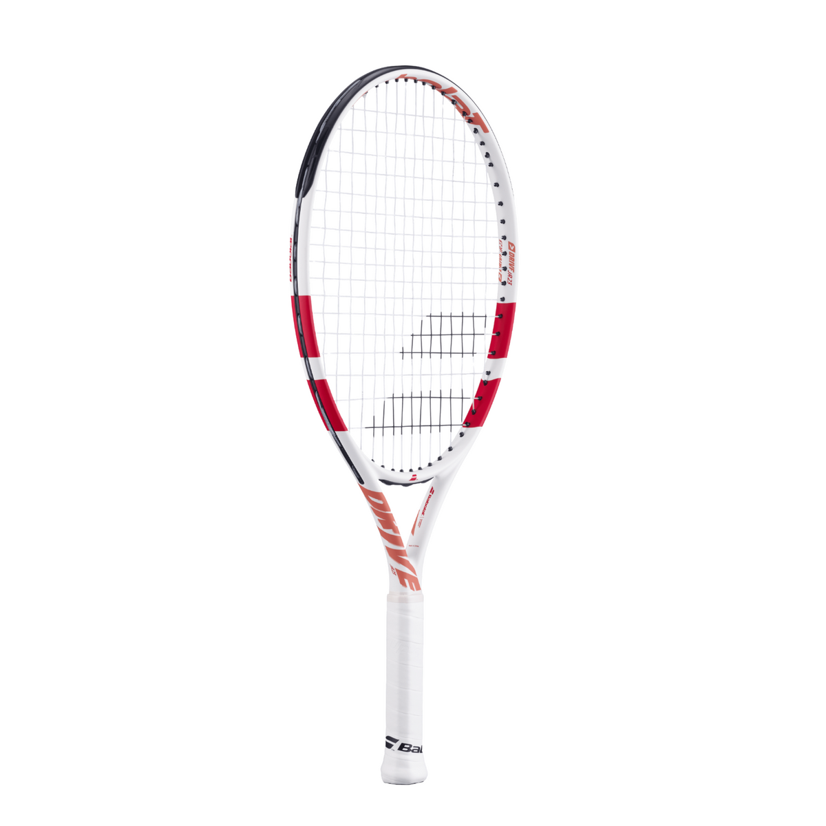 Babolat Drive Junior 23" Tennis Racket, White, side view