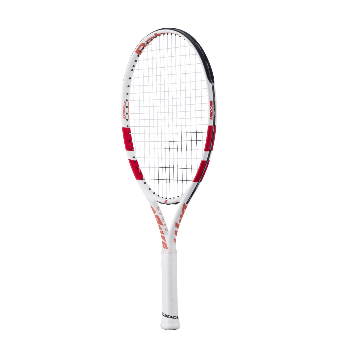 Babolat Drive Junior 23" Tennis Racket, White, back view