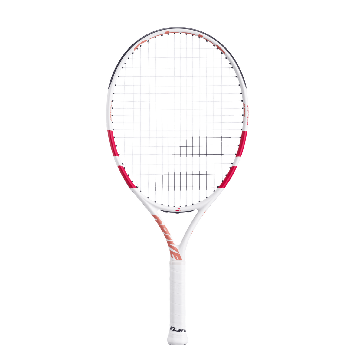 Babolat Drive Junior 23" Tennis Racket, White, front view