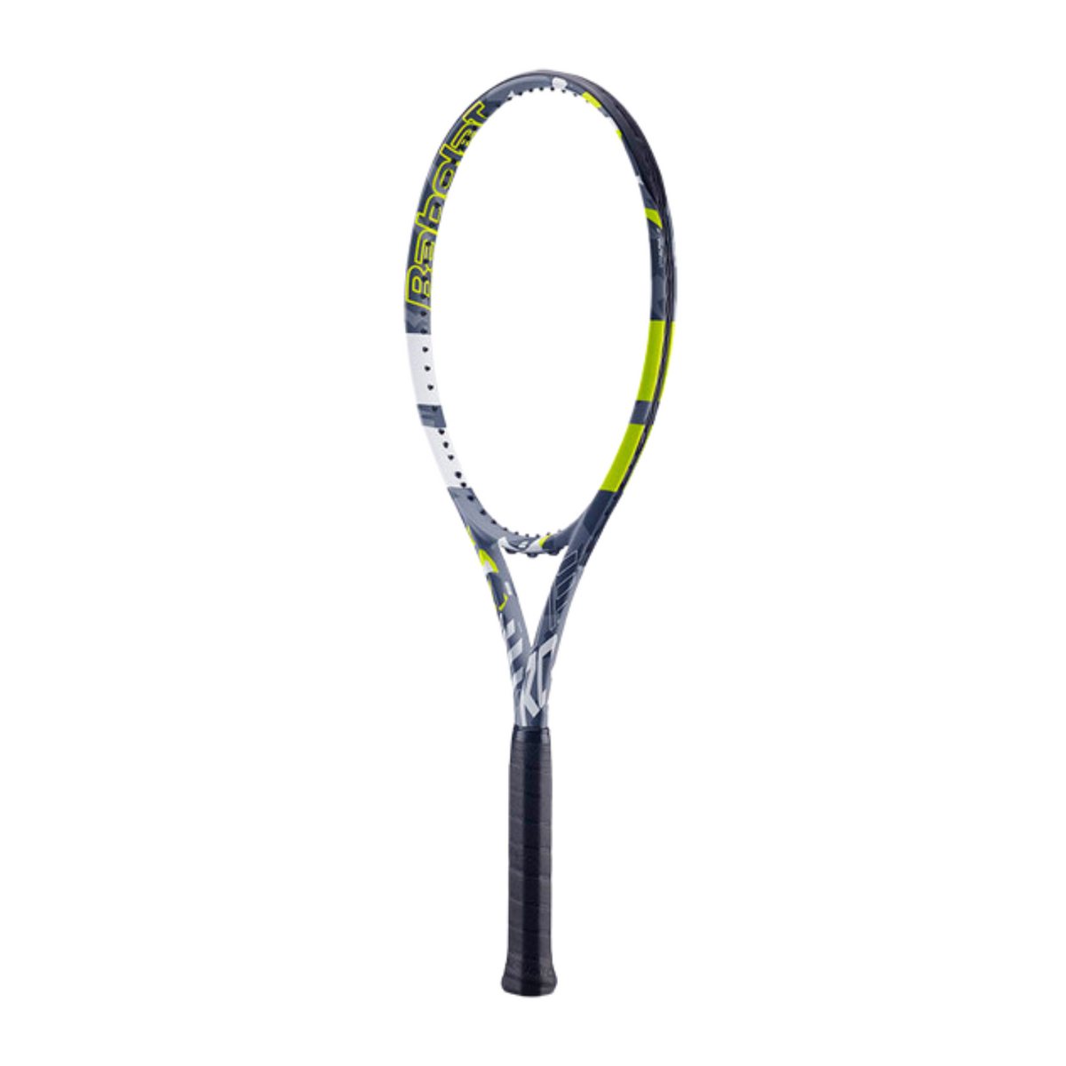 Babolat Evo Aero Tennis Racket Unstrung, Black/Yellow/White, back view