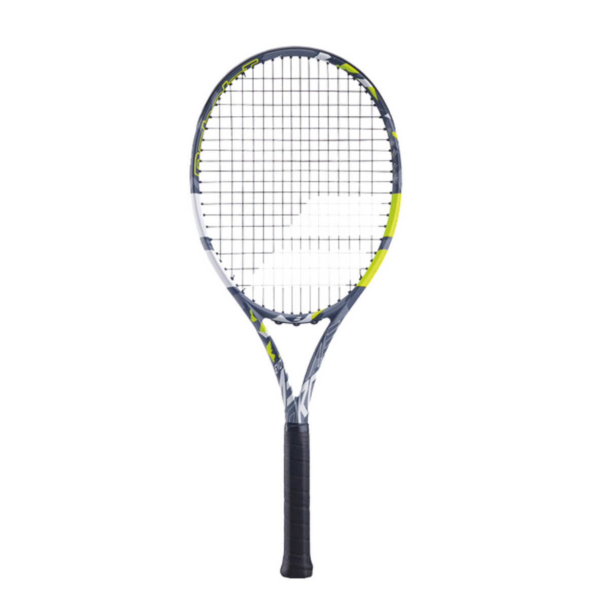 Babolat Evo Aero Tennis Racket Unstrung, Black/Yellow/White, front view