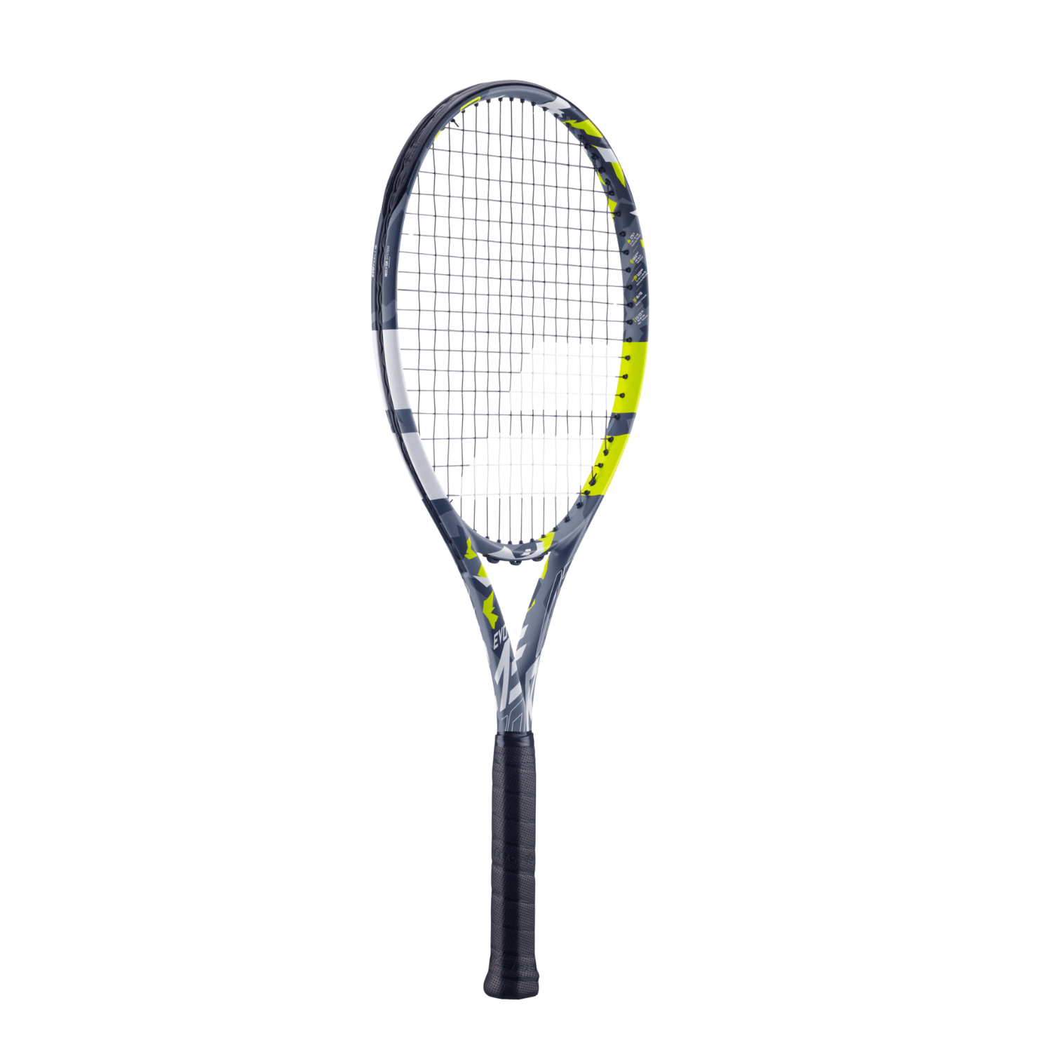 Babolat Evo Aero 102 275g Strung Tennis Racket (Grey/Yellow) Tennis Rackets Babolat
