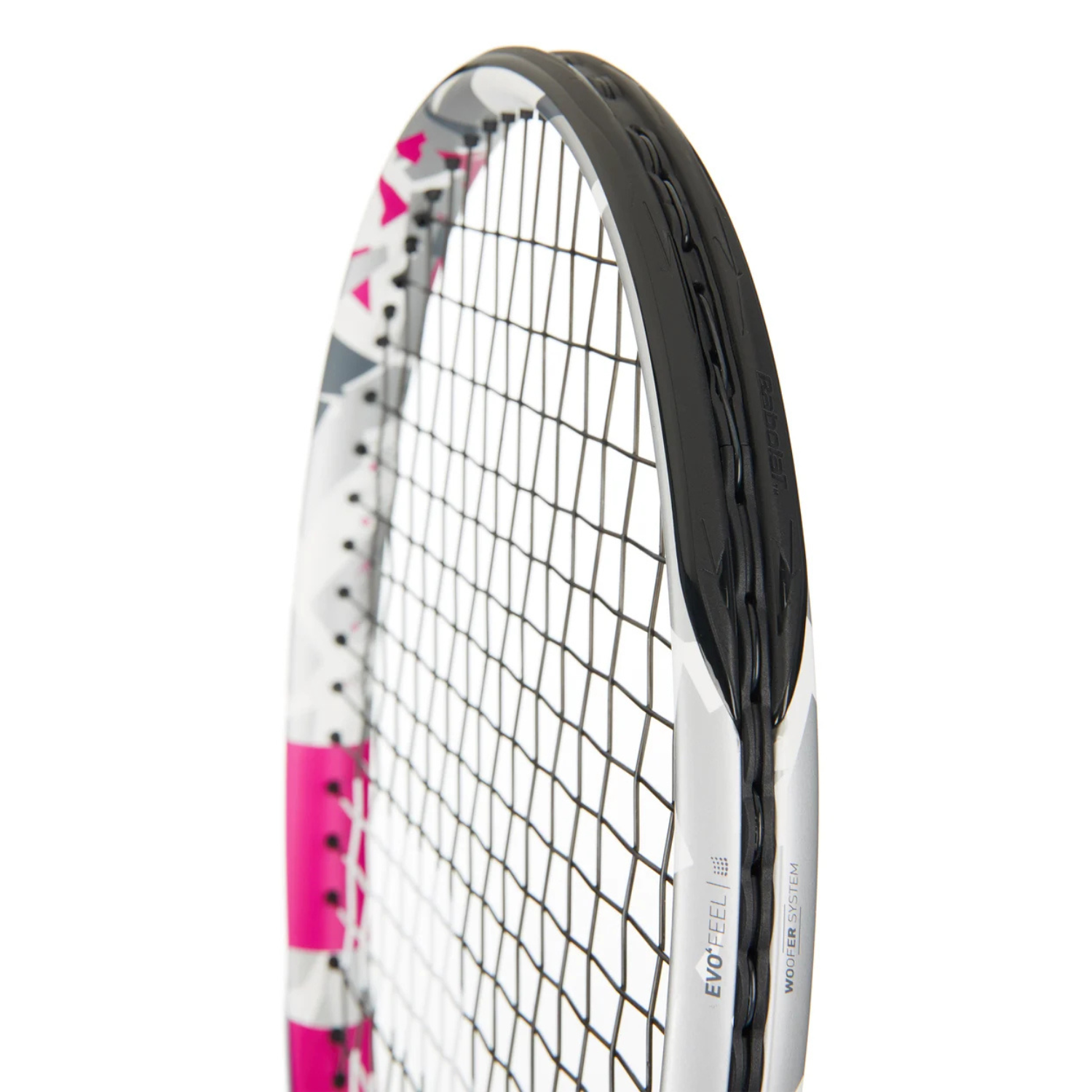 Babolat Evo Aero Lite 100in² Tennis Racket 260g - Strung - Pink Tennis Rackets Babolat