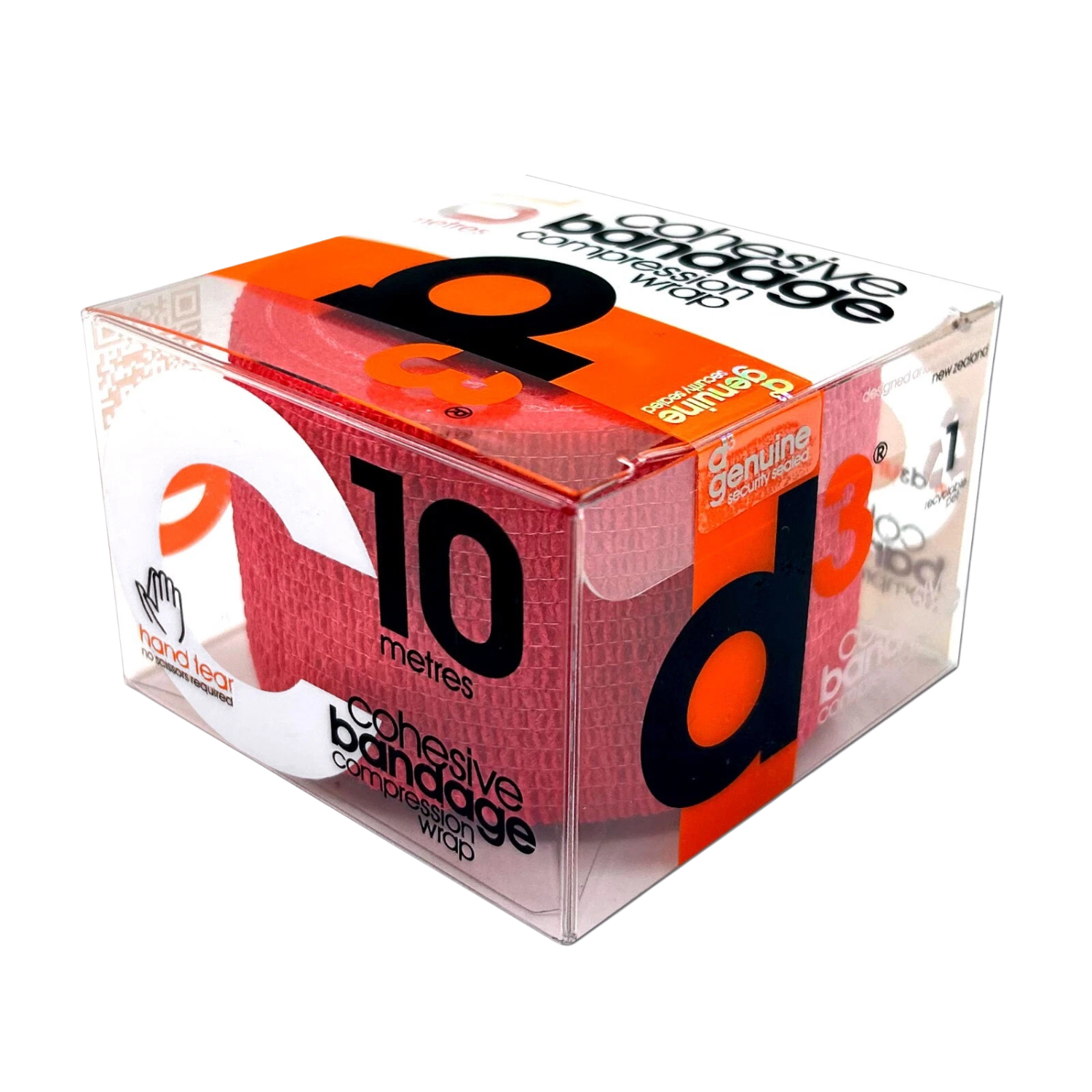 D3 Cohesive Bandage Compression Wrap 10mx50mm Red 50mm x 10m Medical Tape & Bandages D3