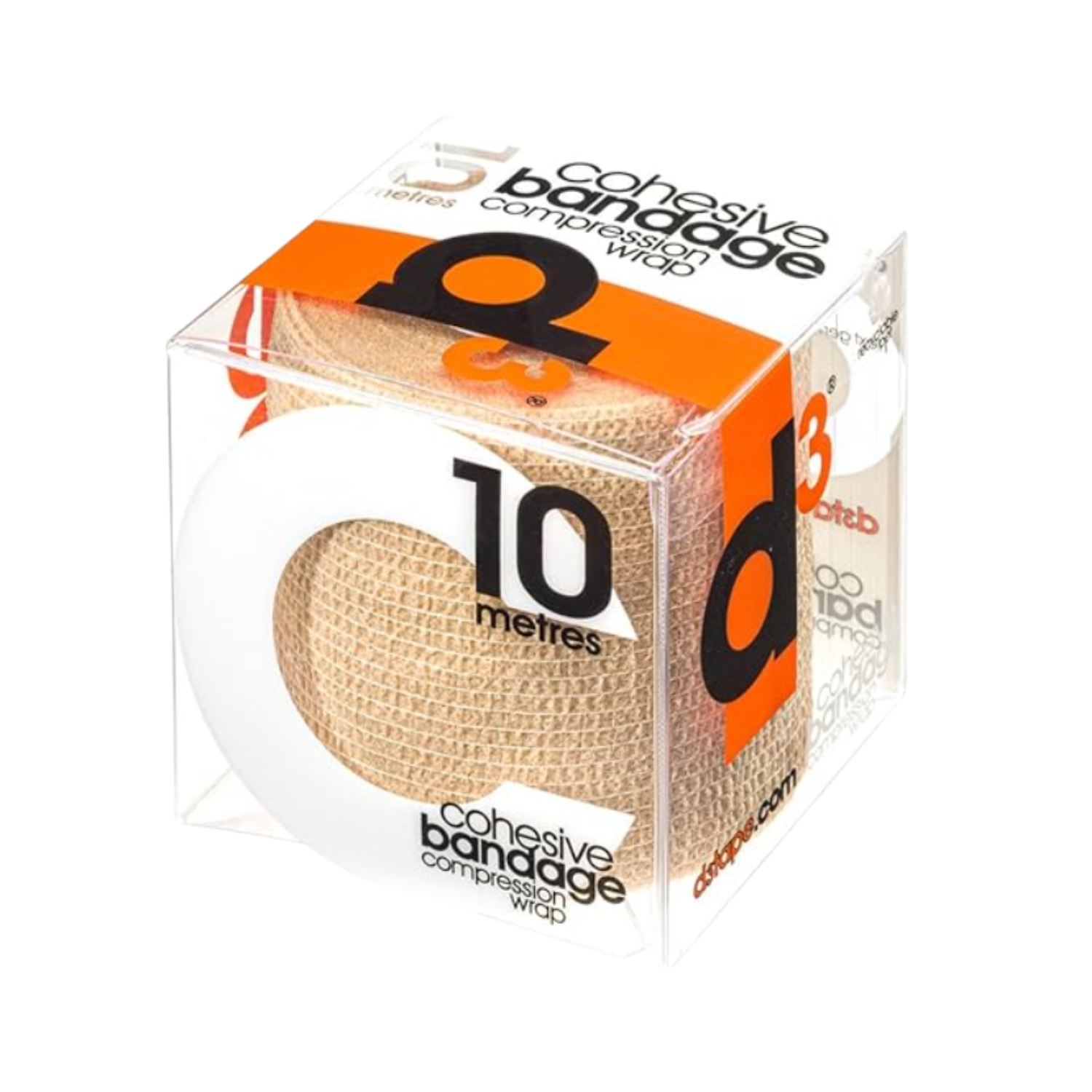 D3 Cohesive Bandage Compression Wrap 75mmx10m Beige 75mm x 10m Medical Tape & Bandages D3